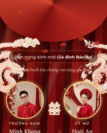Đỏ Truyền Thống - mẫu thiệp online