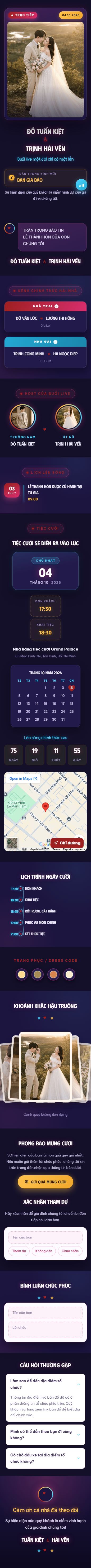 TC18: Livestream Thiệp Cưới screencapture